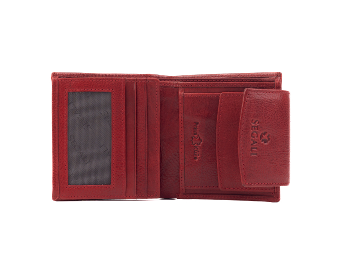 Dámská peněženka kožená SEGALI 735 červená