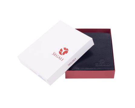 Pánská peněženka kožená SEGALI 1039 černá