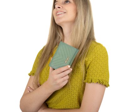 Dámská peněženka kožená SEGALI 50514 lt.green