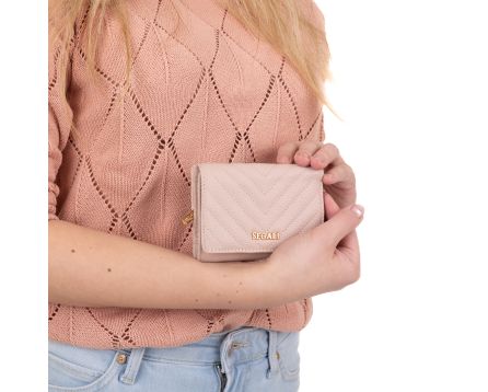 Dámská peněženka kožená SEGALI 50514 lt.pink
