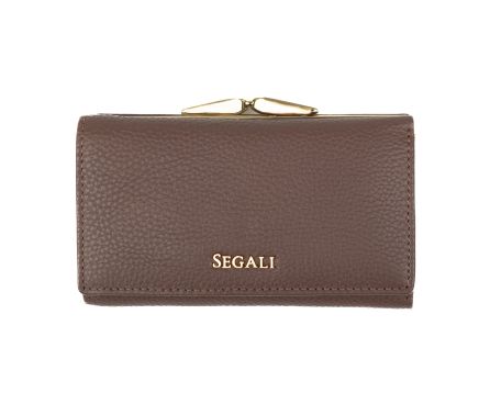 Dámská peněženka kožená SEGALI 50523 dark taupe