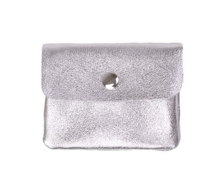 Kapsička kožená NETA SEGALI stříbrná
