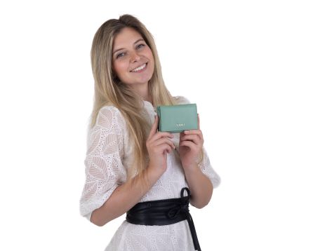 Dámská peněženka kožená SEGALI 7106 B sage