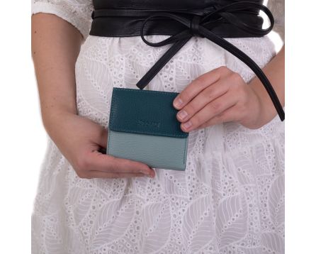 Dámská peněženka kožená SEGALI 61337 sage/peacock