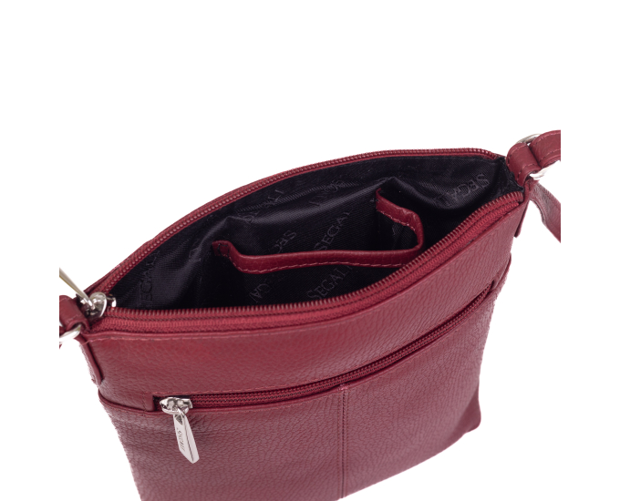 Dámská kabelka kožená SEGALI 7001 B bordo