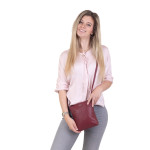 Dámská kabelka kožená SEGALI 7001 B bordo