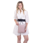 Dámská kožená kabelka SEGALI 9060 baby pink