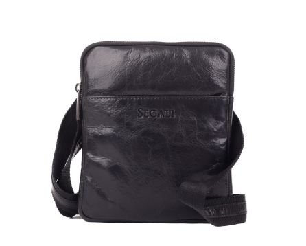 Pánská taška přes rameno kožená SEGALI 9091 černá