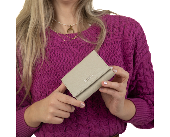 Dámská peněženka kožená SEGALI 7106 B blanco roto