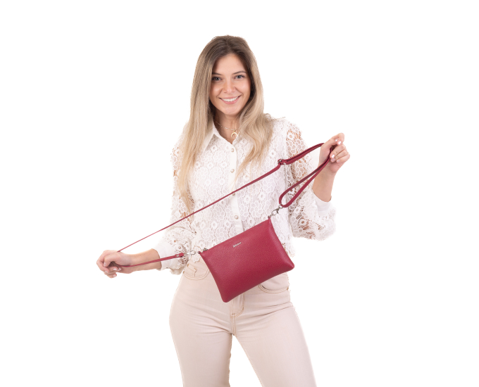 Dámská kabelka kožená SEGALI A6C viva magenta