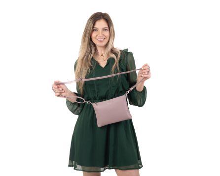 Dámská kabelka kožená SEGALI A6C cameo rose