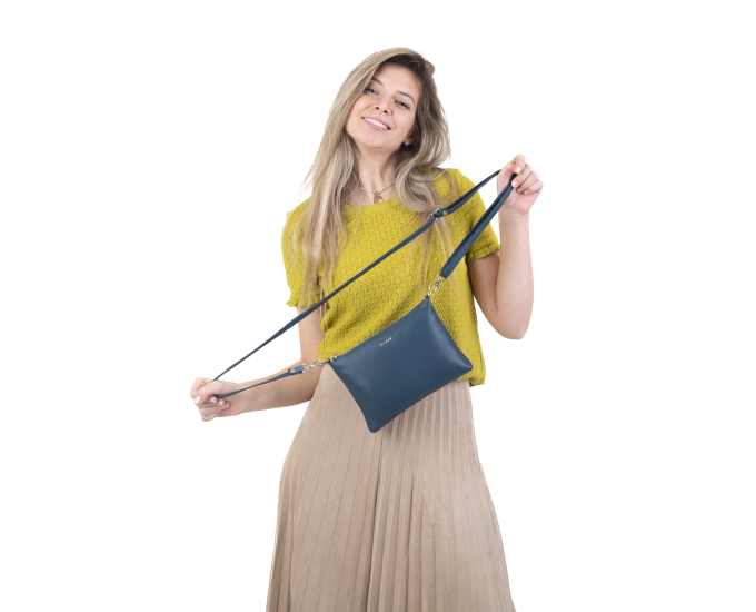 Dámská kabelka kožená SEGALI A6C navy blue