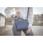 Dámská kabelka kožená SEGALI A6C navy blue