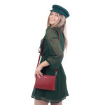 Dámská kabelka kožená SEGALI A6C červená