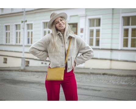 Dámská kabelka kožená SEGALI A6C mostaza