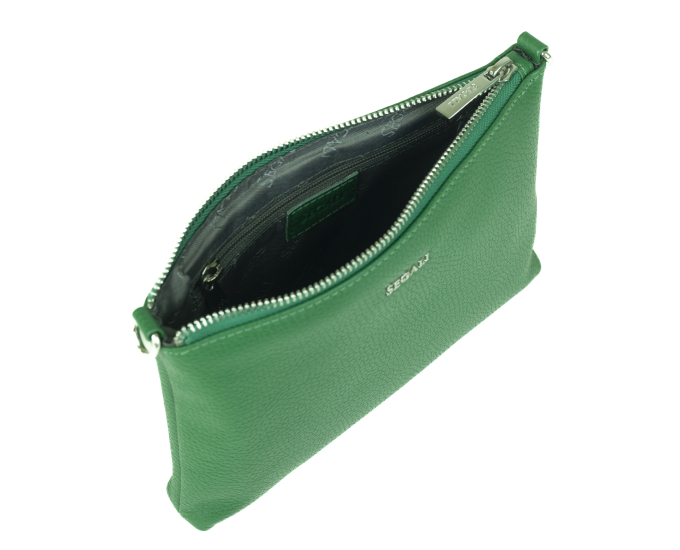 Dámská kabelka kožená SEGALI A6C zelená