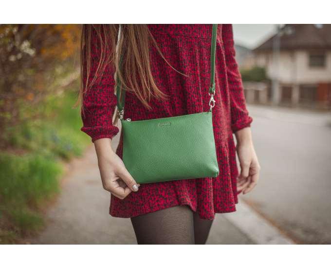 Dámská kabelka kožená SEGALI A6C zelená