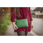 Dámská kabelka kožená SEGALI A6C zelená