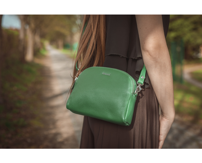 Dámská kabelka kožená SEGALI 12 zelená