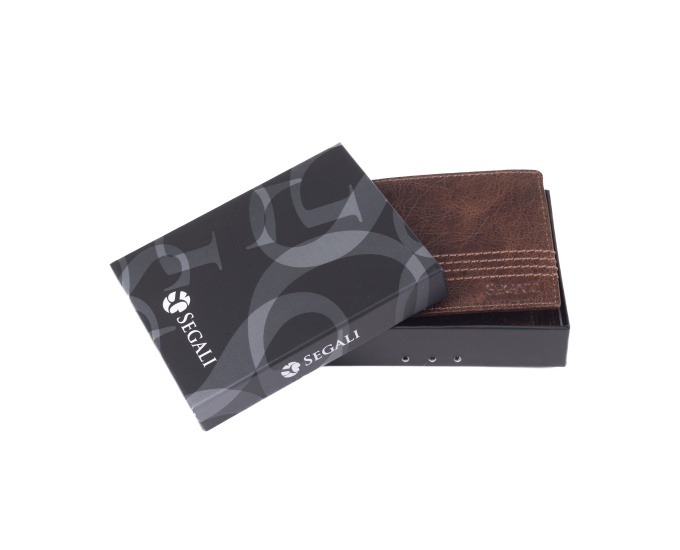 Pánská peněženka kožená SEGALI 7822 chestnut
