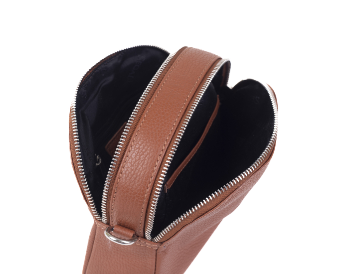 Dámská kabelka kožená SEGALI 12 koňak D17