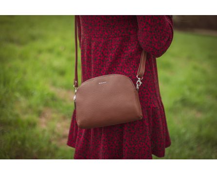 Dámská kabelka kožená SEGALI 12 koňak D17