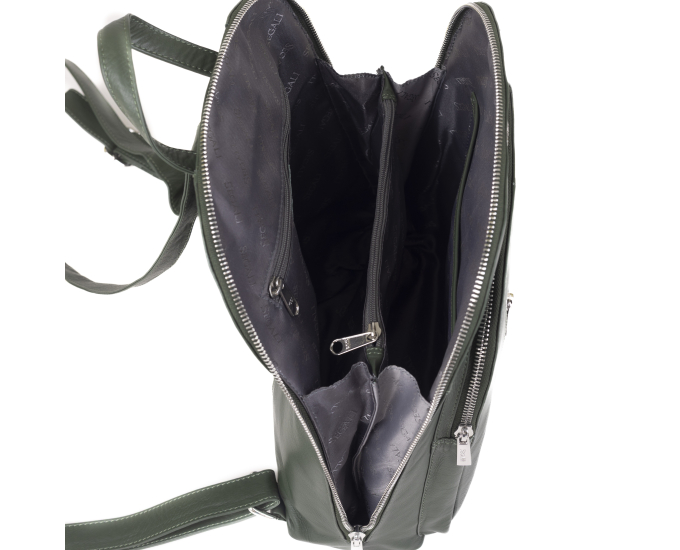 Dámský batoh kožený SEGALI 9093 zelený