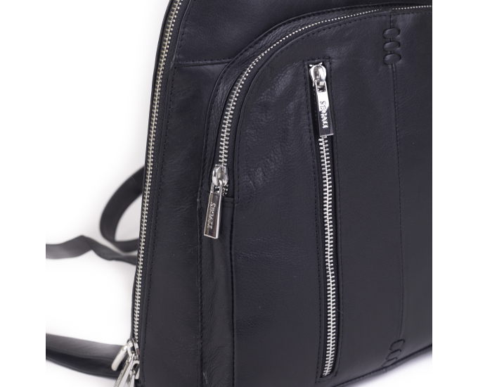 Dámský batoh kožený SEGALI 9093 černý