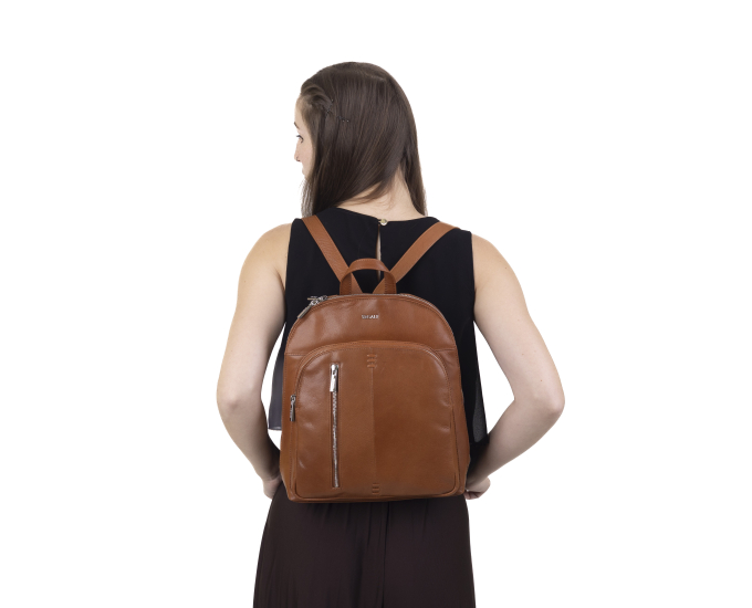 Dámský batoh kožený SEGALI 9093 koňak