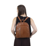 Dámský batoh kožený SEGALI 9093 koňak