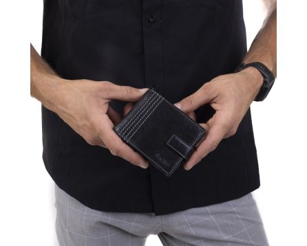 Pánská peněženka kožená SEGALI 7823 černá