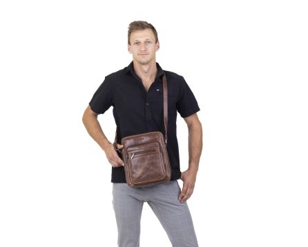 Pánská taška kožená SEGALI 717 chestnut