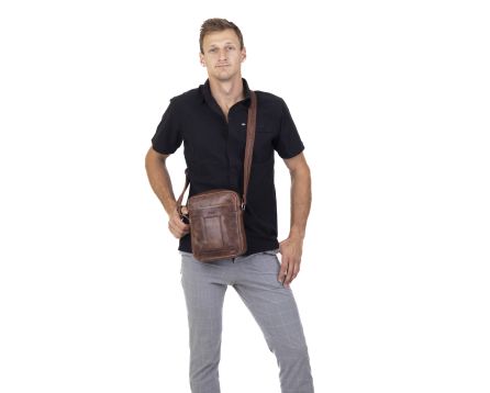 Pánská taška kožená SEGALI 9092 chestnut