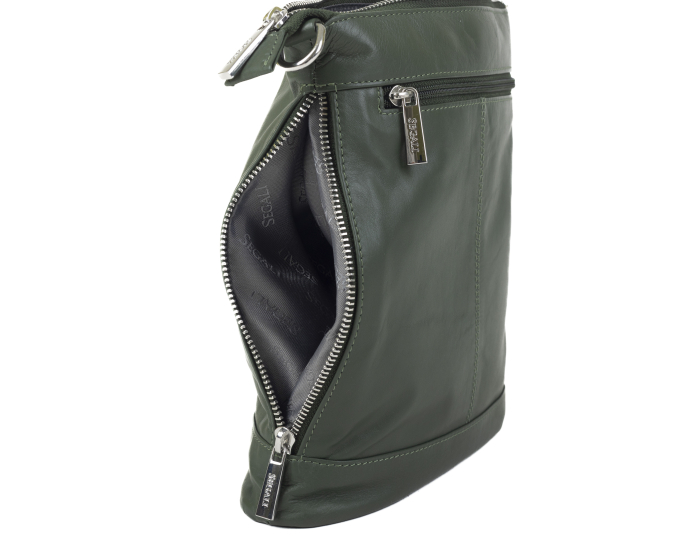 Dámská kabelka kožená SEGALI 9060 zelená