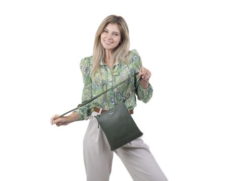 Dámská kabelka kožená SEGALI 9060 zelená