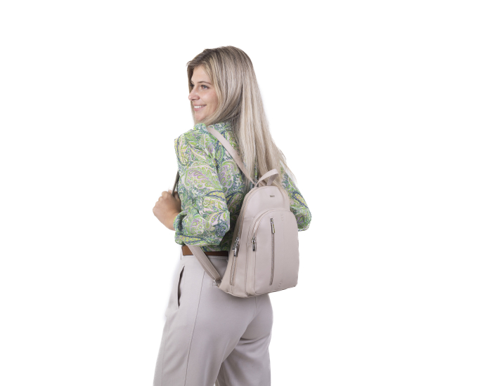 Dámský batoh kožený SEGALI 9093 bone