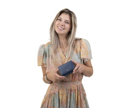 Dámská peněženka kožená SEGALI 7106 B modrá