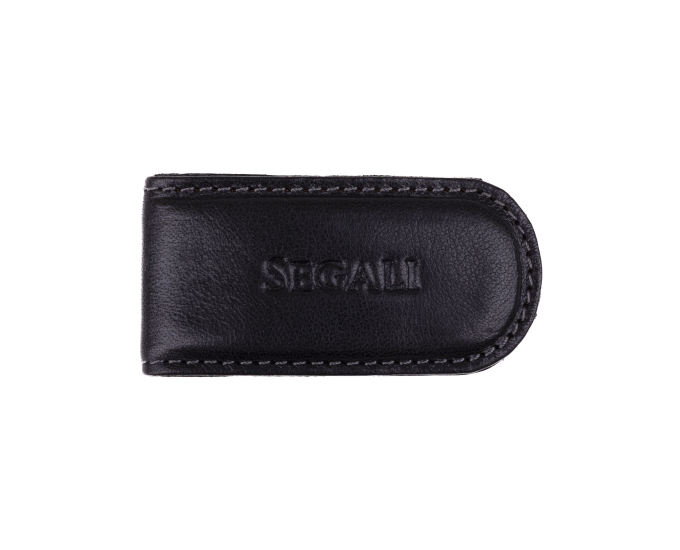 Spona na bankovky kožená magnetická SEGALI 1038 černá
