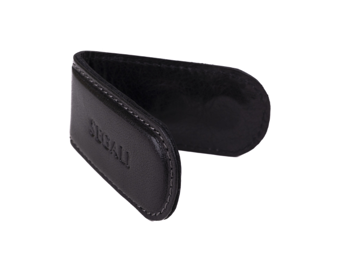 Spona na bankovky kožená magnetická SEGALI 1038 černá