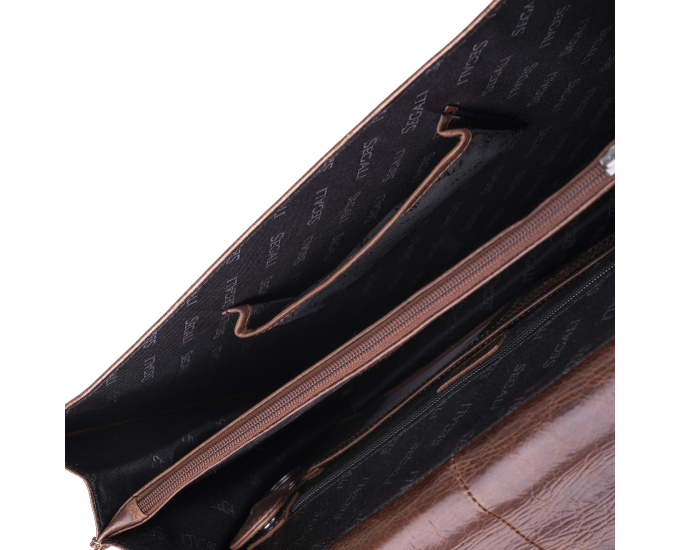 Pánský kufřík kožený SEGALI 7005 chestnut
