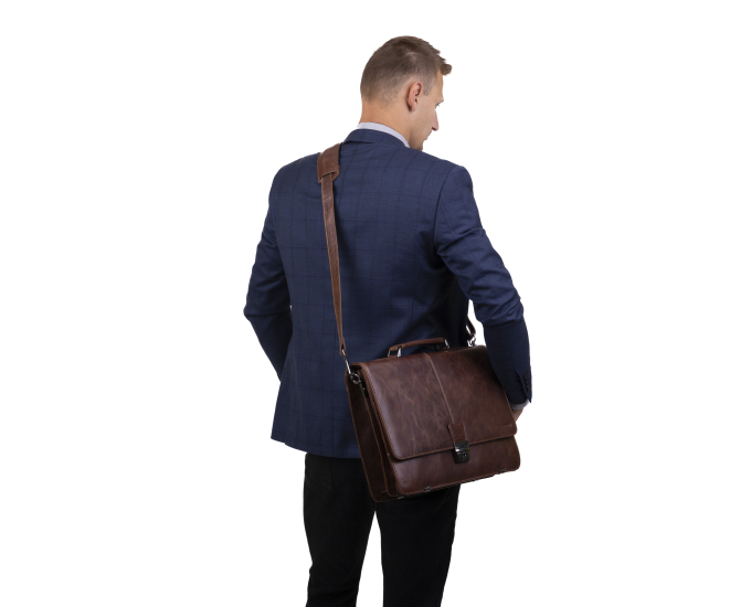 Pánský kufřík kožený SEGALI 7005 chestnut