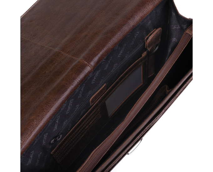 Pánský kufřík kožený SEGALI 7005 chestnut