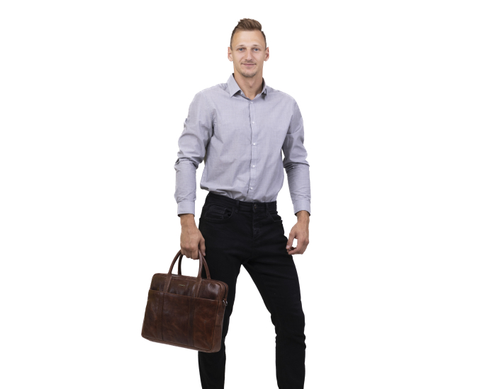 Pánská taška kožená SEGALI 7009 chestnut