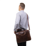 Pánská taška kožená SEGALI 7009 chestnut