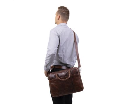Pánská taška kožená SEGALI 7009 chestnut