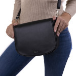 Dámská kabelka kožená SEGALI 9100 černá