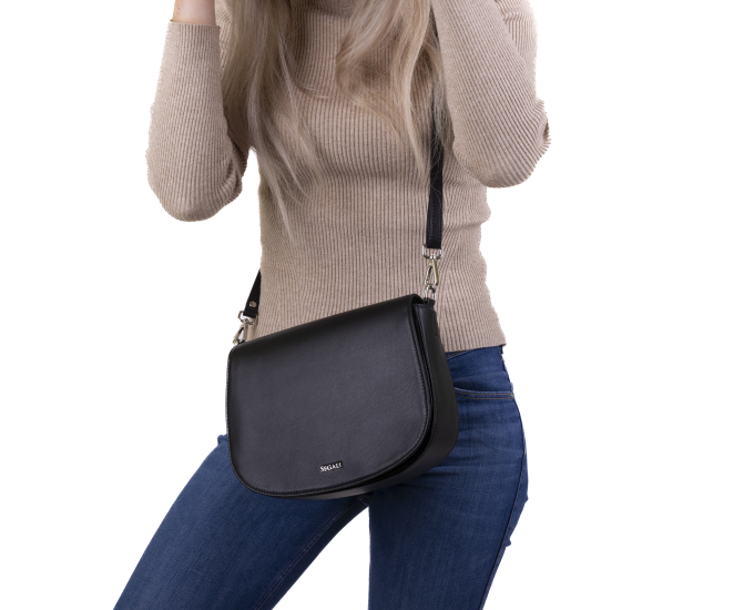 Dámská kabelka kožená SEGALI 9100 černá