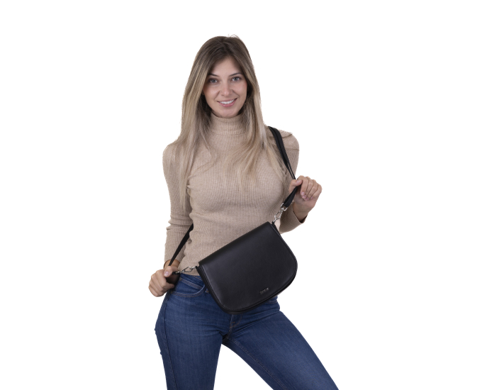 Dámská kabelka kožená SEGALI 9100 černá