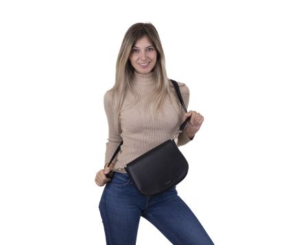 Dámská kabelka kožená SEGALI 9100 černá