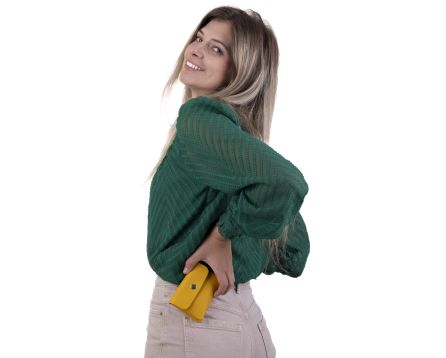 Kapsička kožená NETA SEGALI žlutá